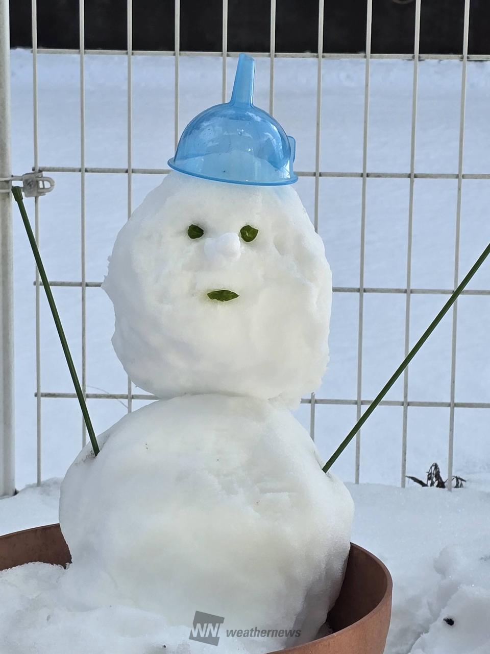 雪だるま⛄❄ 雪だるま⛄️ ⁡ #雪 #会津 #雪だるま