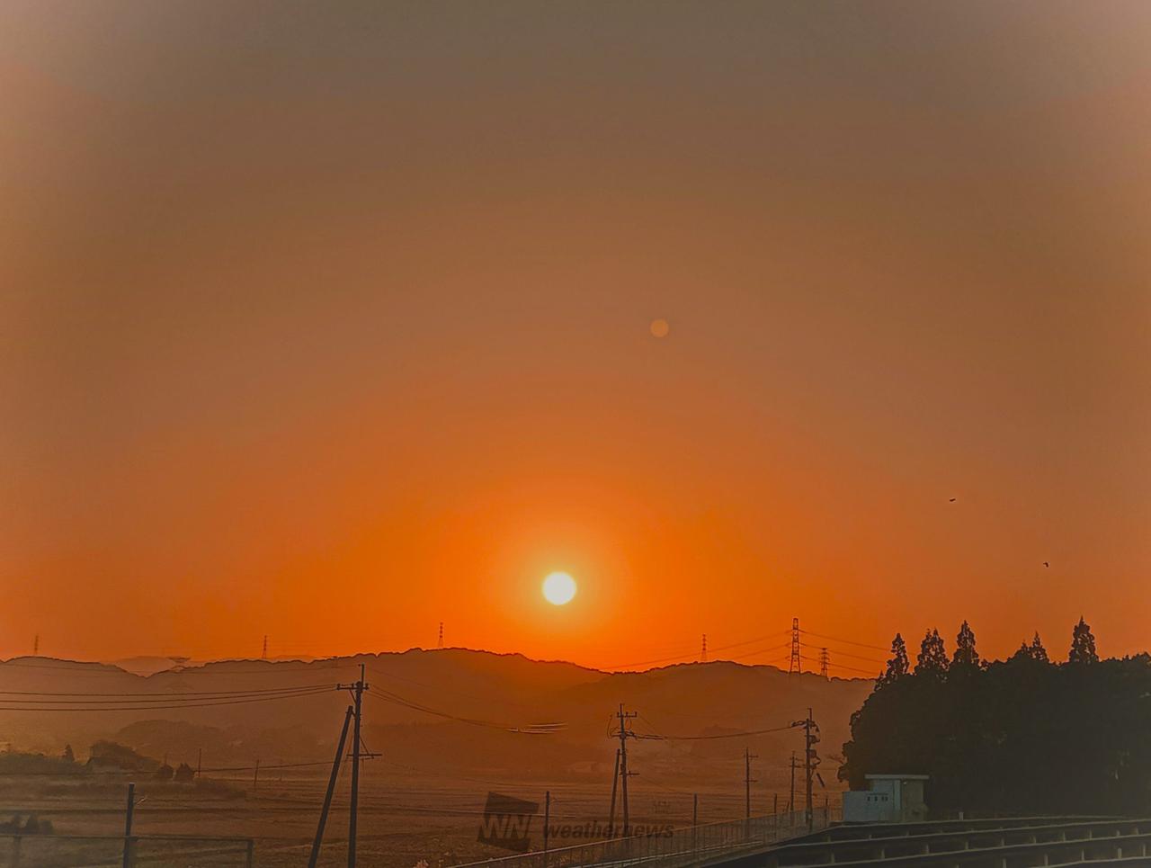 金曜日の夕焼け 注目の空の写真 ウェザーニュース