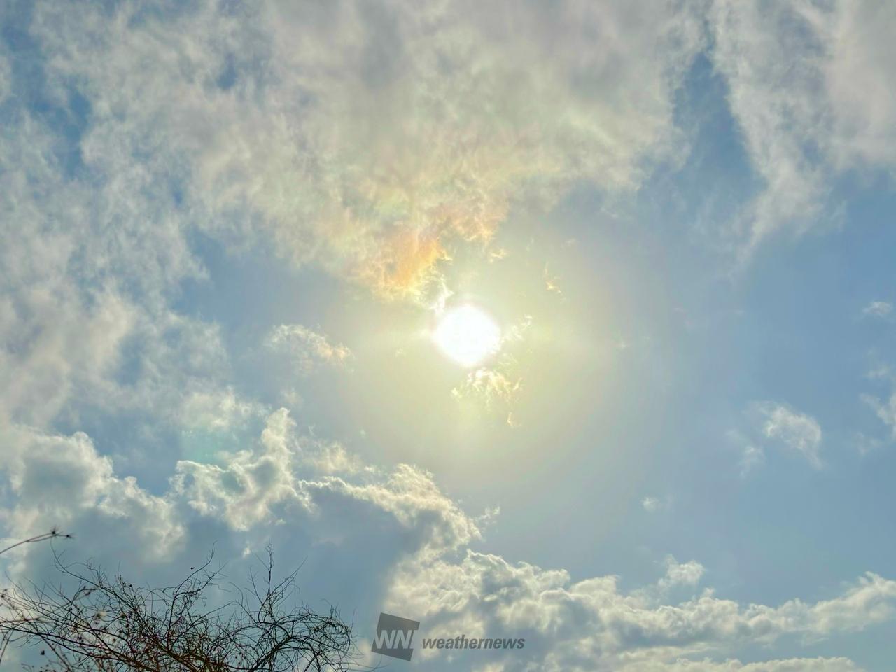 虹色の雲 注目の空の写真 ウェザーニュース