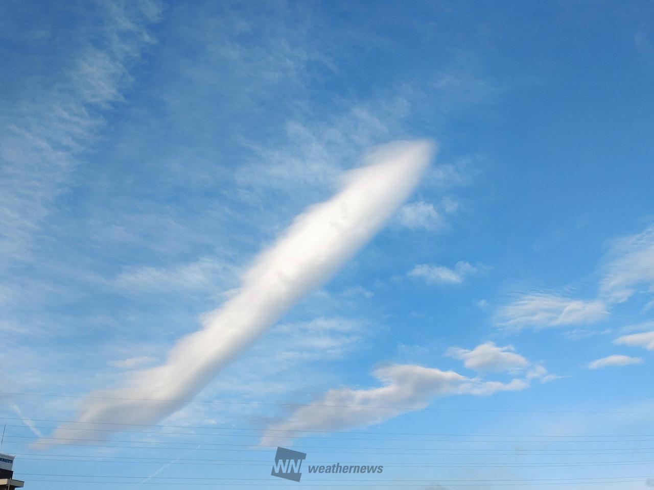 滋賀で不思議な雲 注目の空の写真 ウェザーニュース
