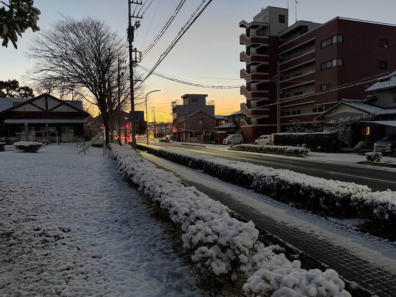 おはようございます 路面に雪はありません | 岐阜県岐阜市 | ドドゴン