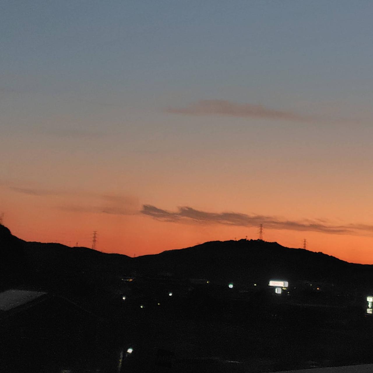 西九州道からの夕焼けはいつも綺麗だけど自 | 佐賀県唐津市