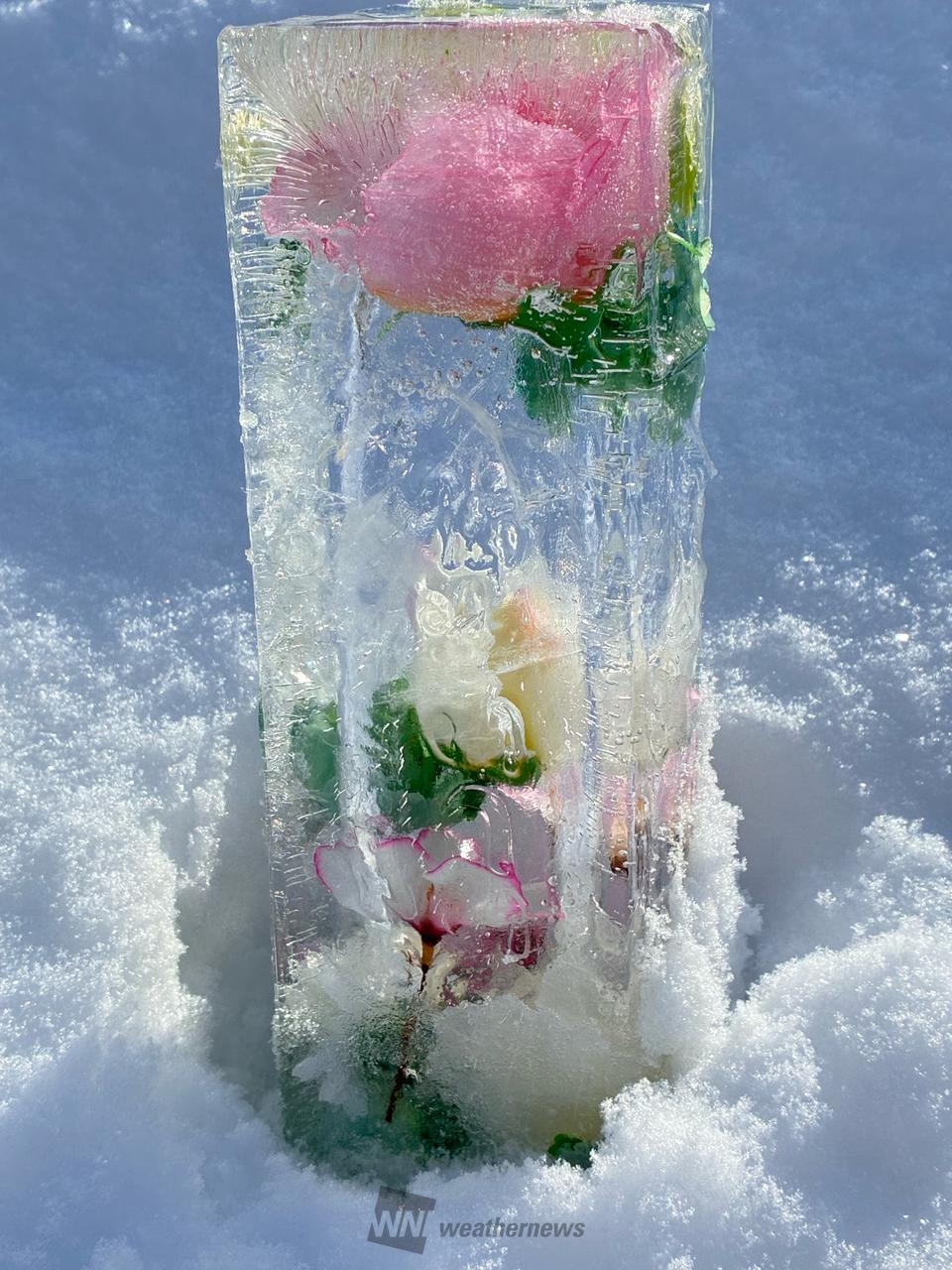 完成、氷アート🎨 注目の空の写真 ウェザーニュース