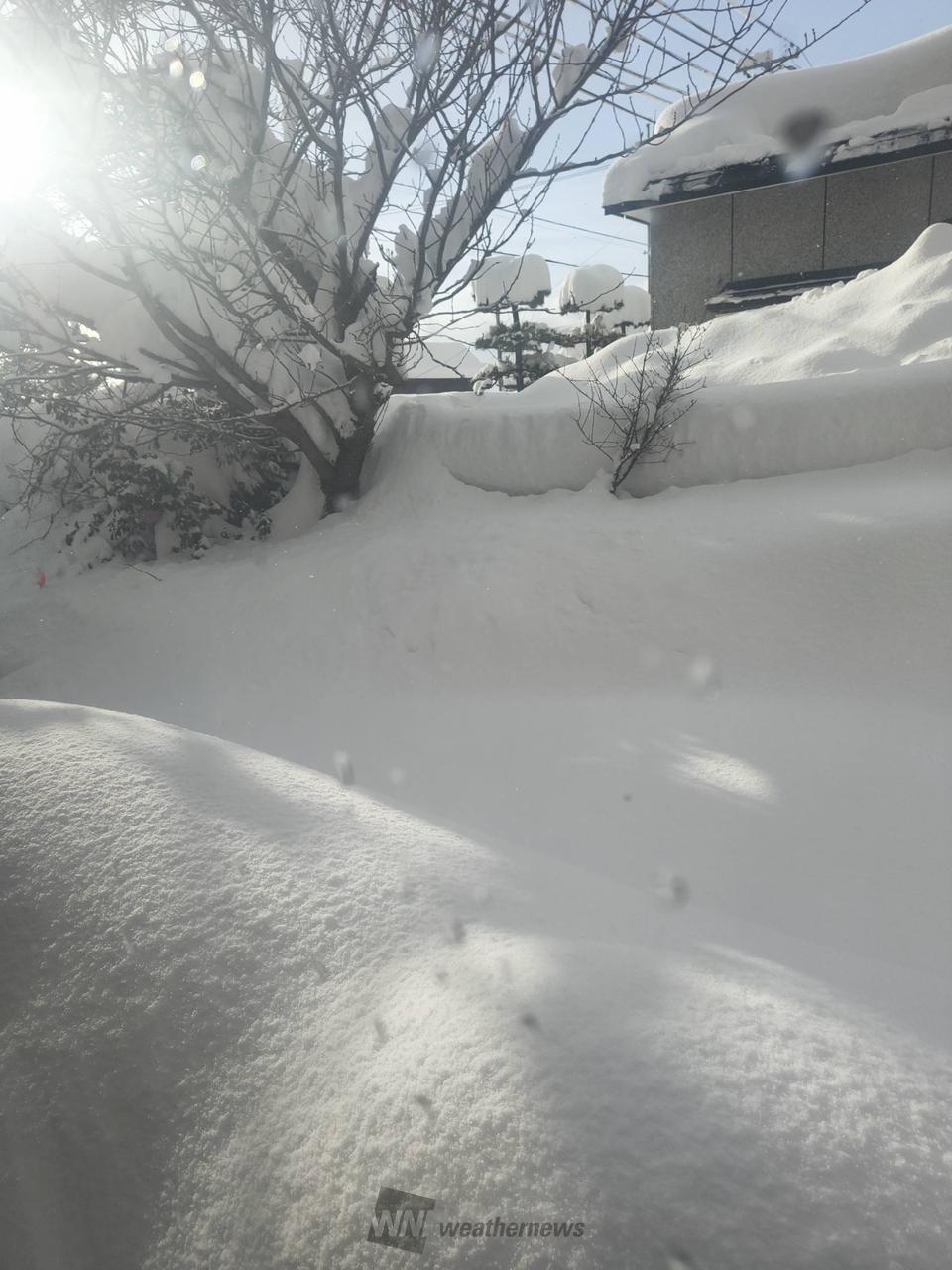 昨夜から40㎝位積もってる。雪を捨てる場 | 青森県東津軽郡外ヶ浜町