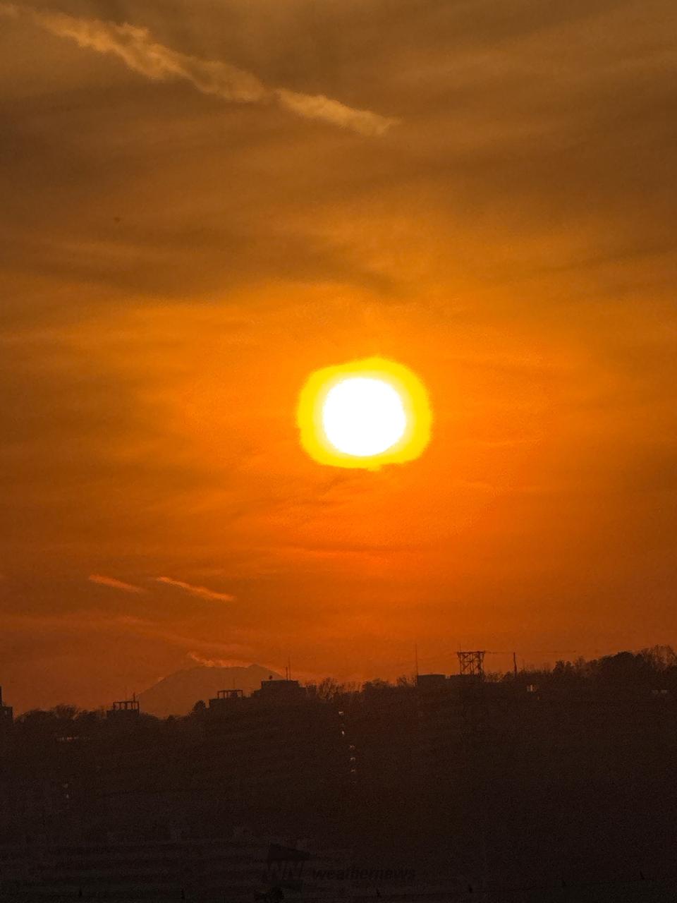 穏やかな夕焼けtime 注目の空の写真 ウェザーニュース