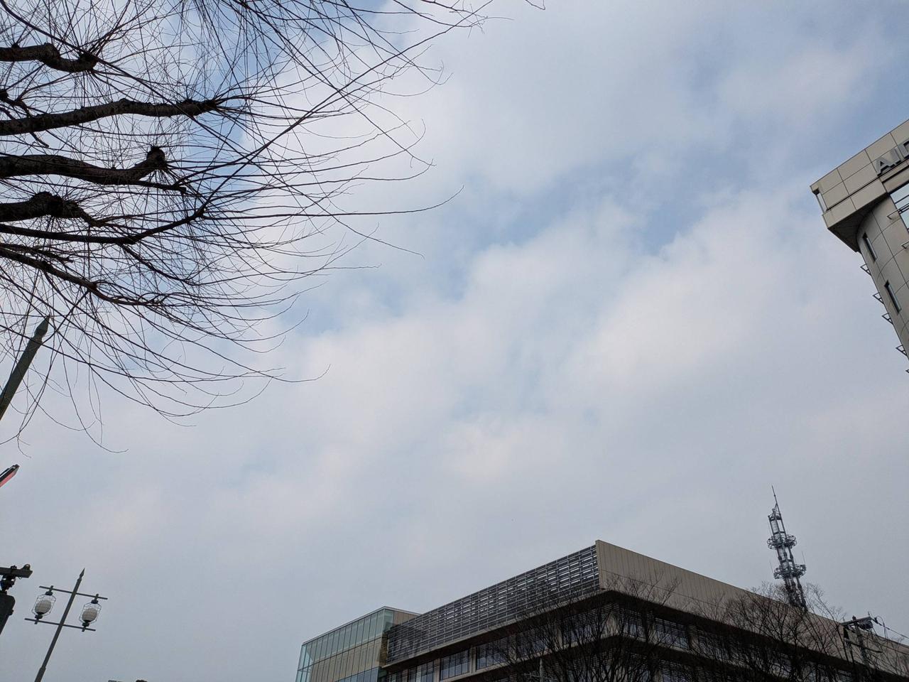 この時間は雲の拡が...