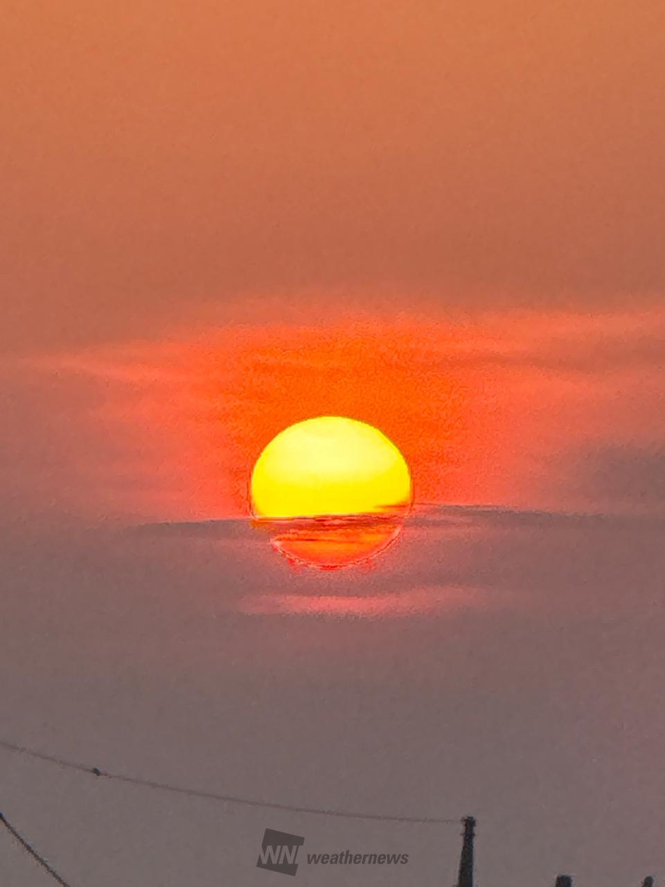 日の出写真館 注目の空の写真 ウェザーニュース