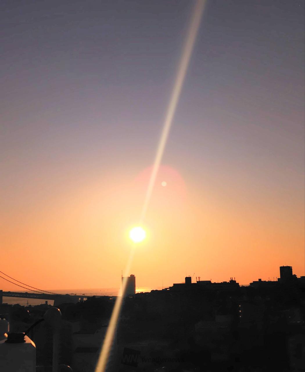 二十四節気「雨水」の夕焼け 注目の空の写真 ウェザーニュース