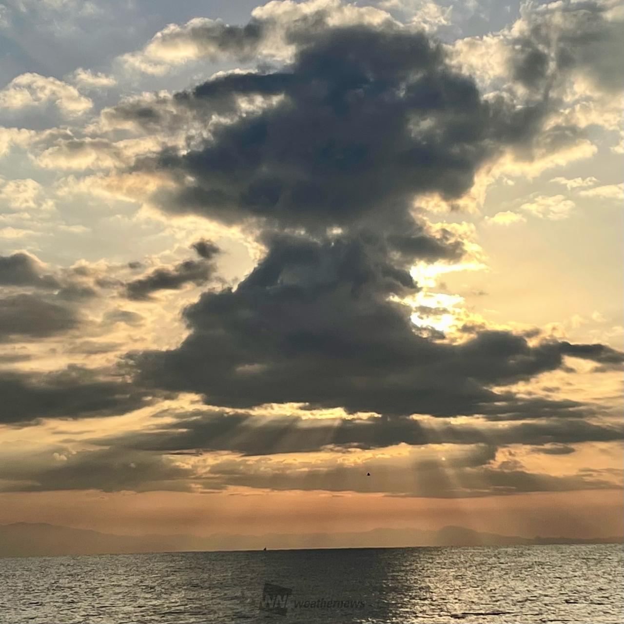 天使の梯子👼 注目の空の写真 ウェザーニュース