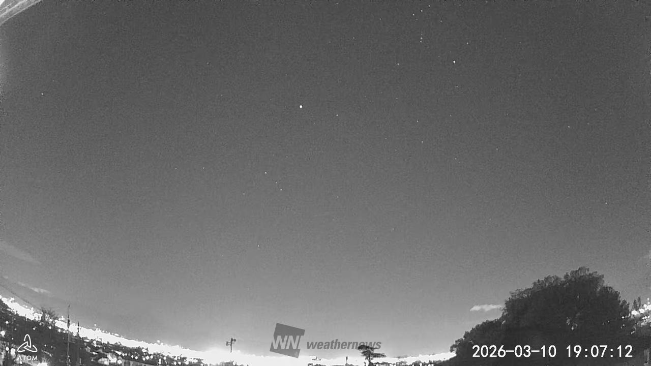 よく晴れていて、星...