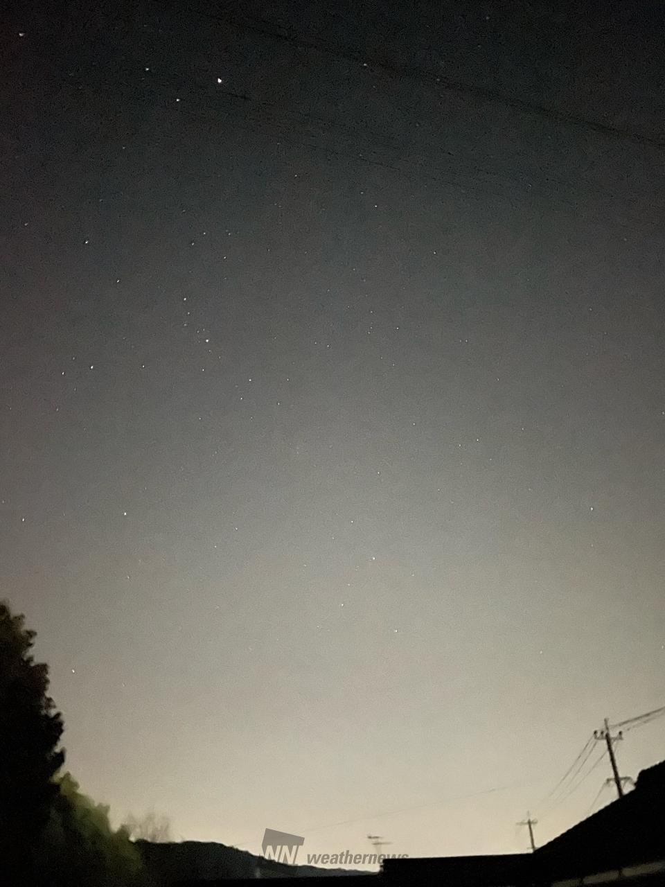 北方面も雲は見当た...