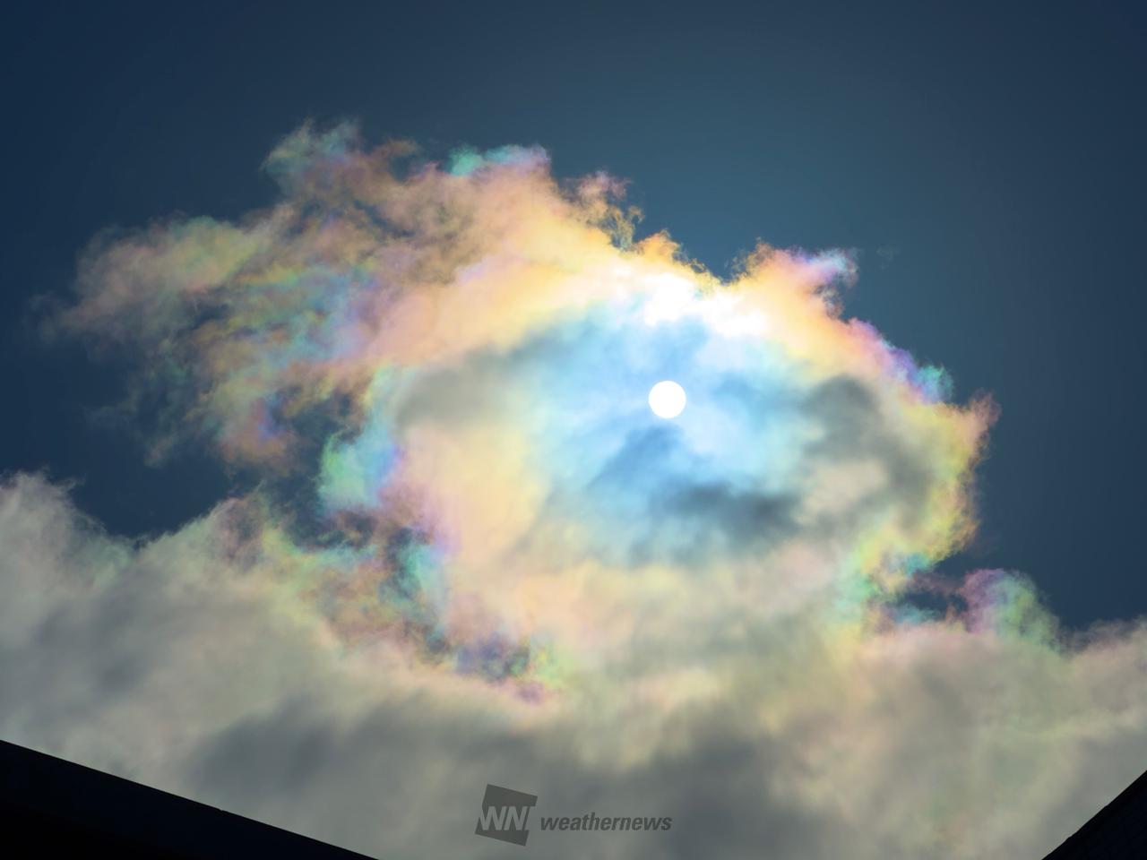 虹色の雲 注目の空の写真 ウェザーニュース