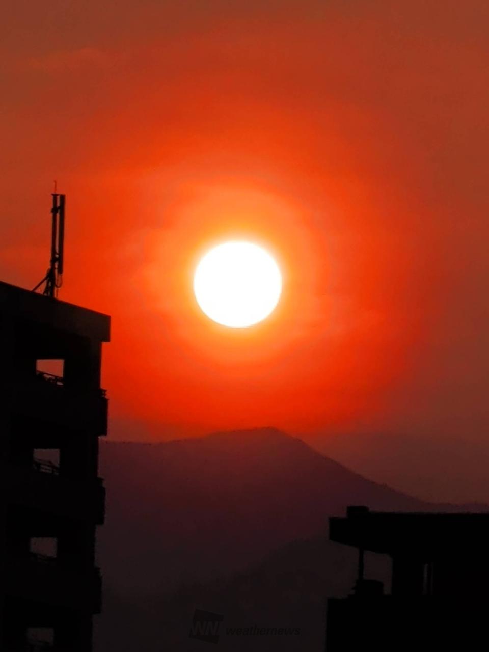まんまる太陽の登場☀️ 注目の空の写真 ウェザーニュース