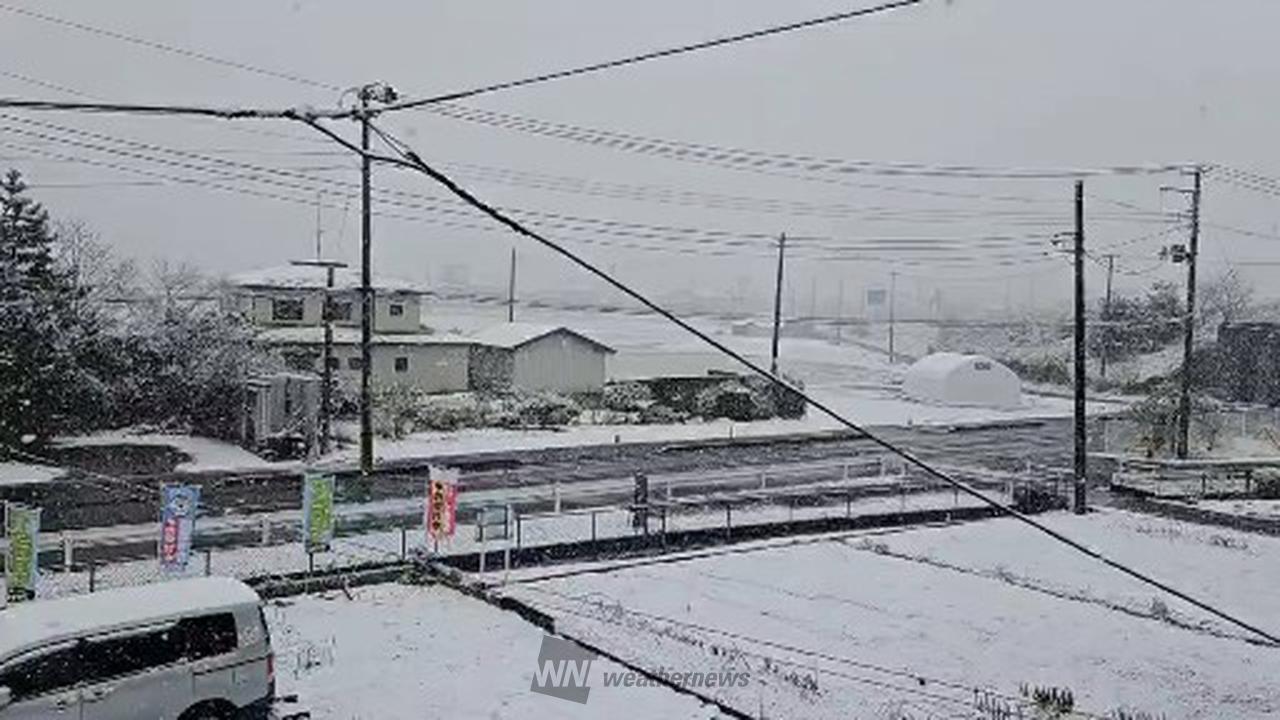 4月なのに？！雪化粧 注目の空の写真 ウェザーニュース