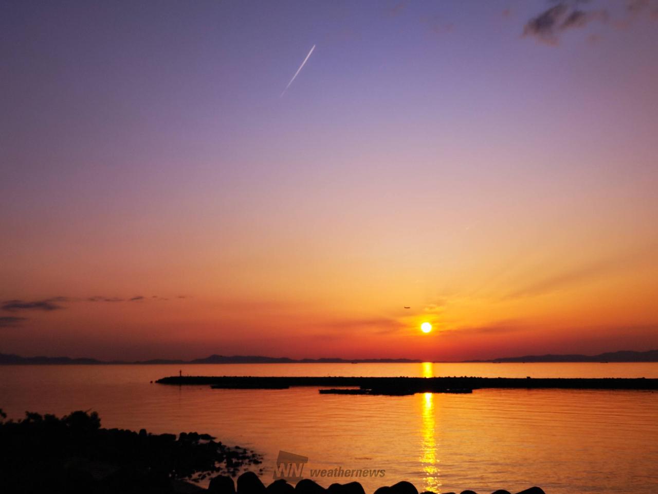 夕日写真 2012年秋 奈良にドライブ～夕日に輝く曽爾高原のすすきに大感激だ