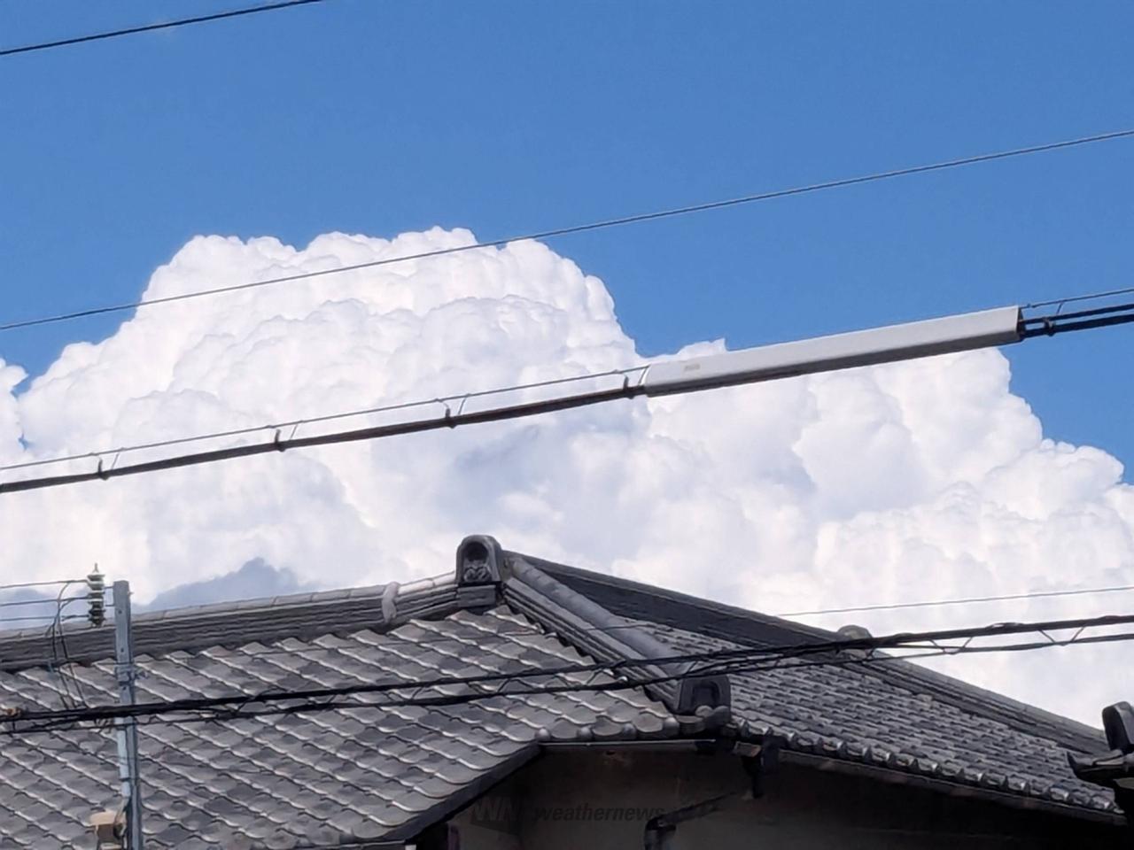 夏のような怪しい雲 注目の空の写真 ウェザーニュース