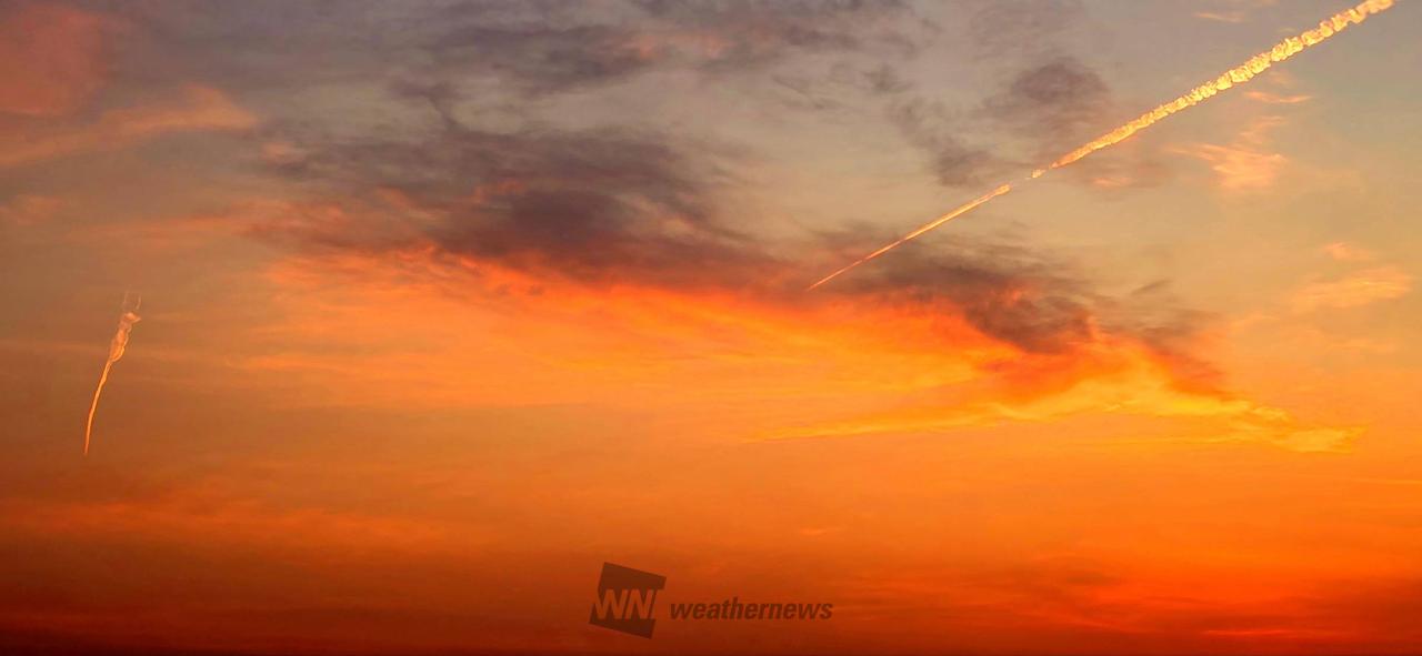 5月最初の夕焼け 注目の空の写真 ウェザーニュース
