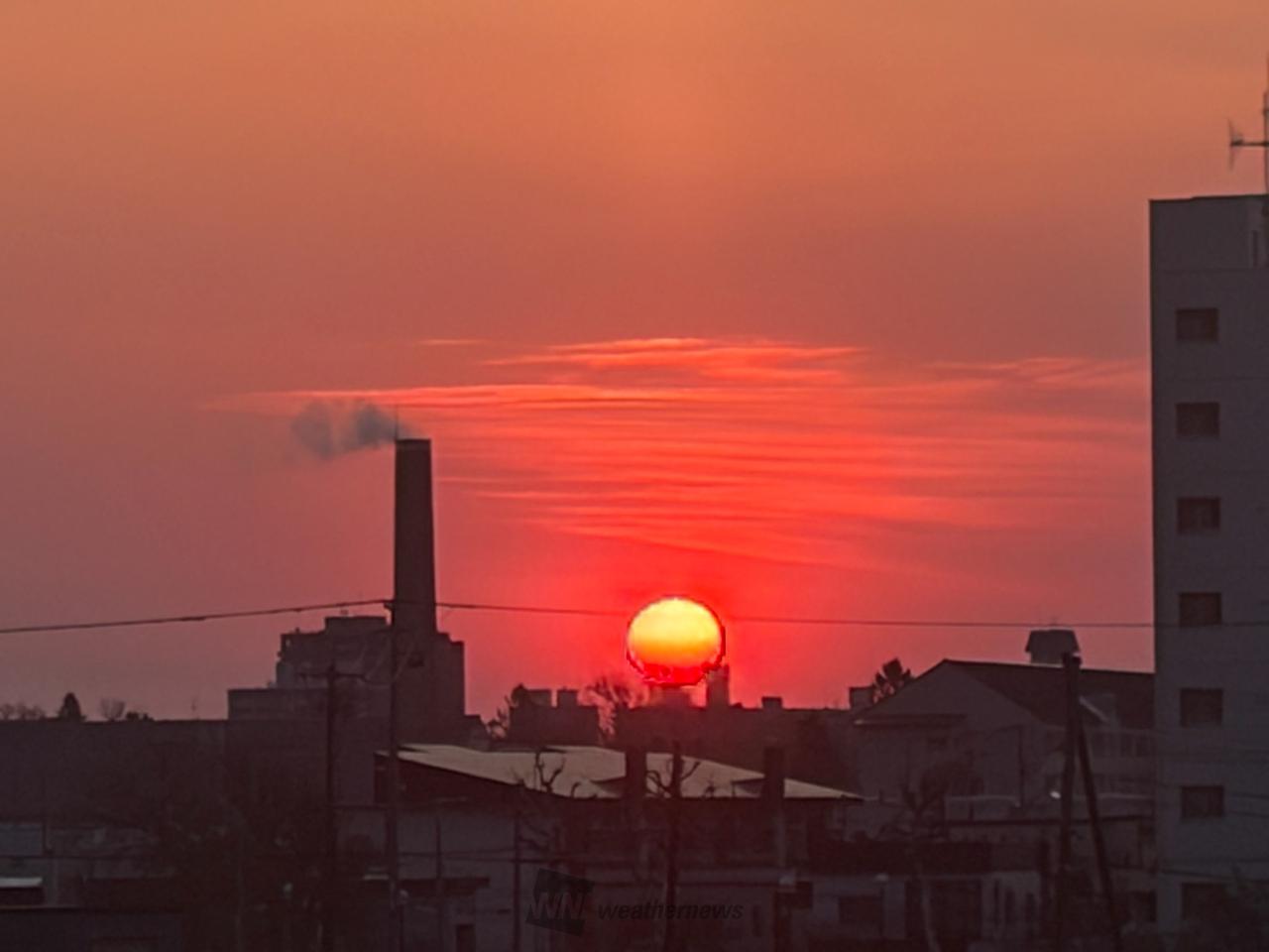 日の出タイム☀️ 注目の空の写真 ウェザーニュース