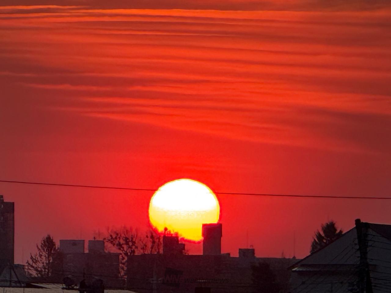 日の出タイム☀️ 注目の空の写真 ウェザーニュース