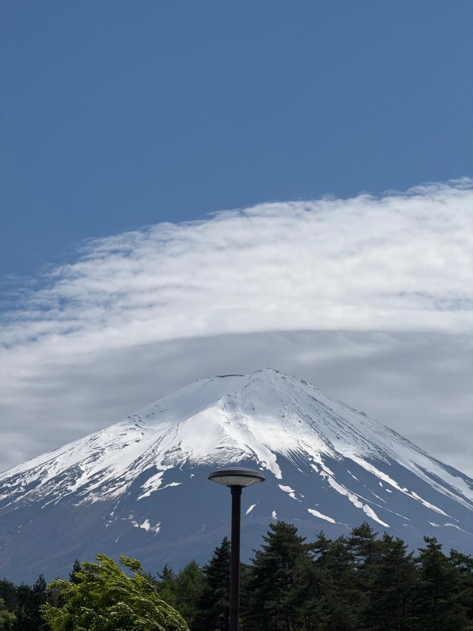 富士山 レンズ雲 風景写真 富士山に笠雲やレンズ雲 注目の空の写真 ウェザーニュース