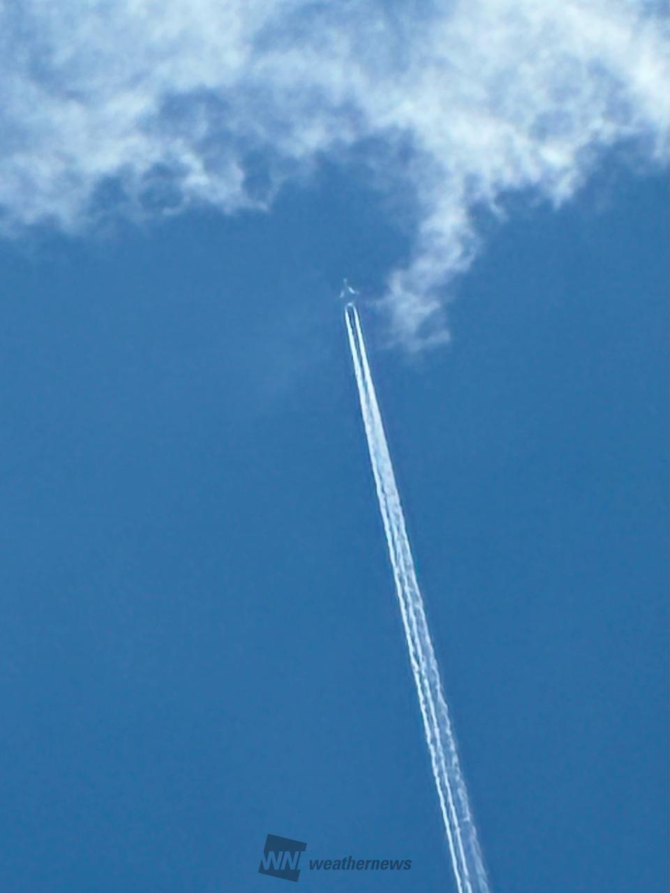 ✈️飛行機雲 注目の空の写真 ウェザーニュース