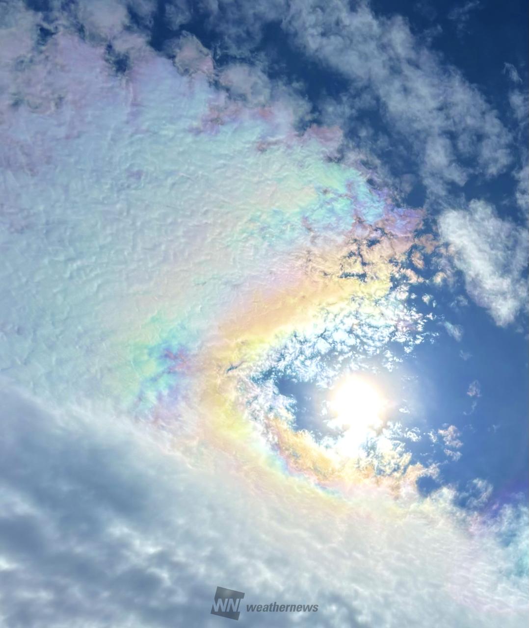久しぶり？うっすら彩雲 注目の空の写真 ウェザーニュース