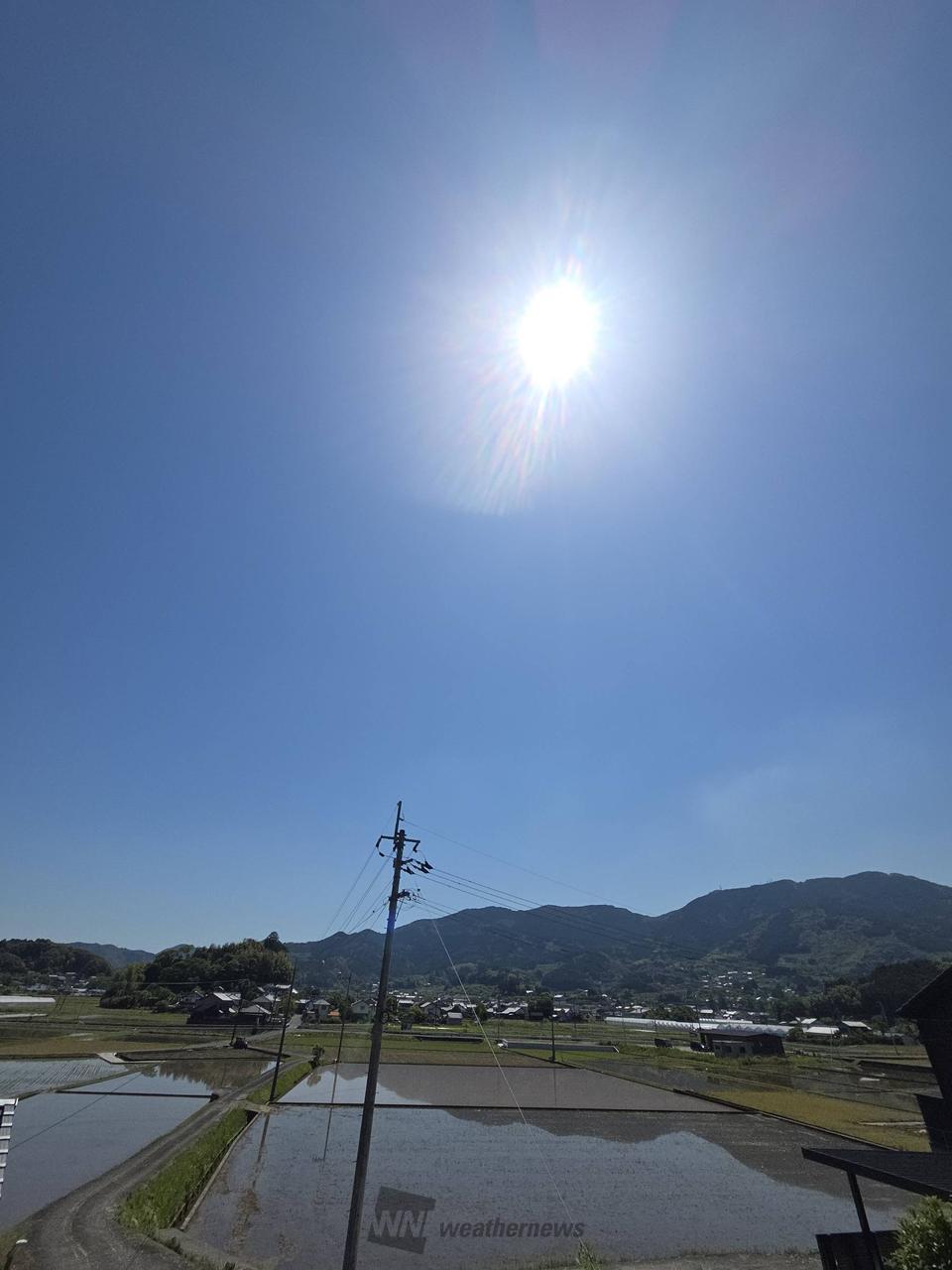 今日も晴れ☀️ 近くの田んぼでは 田植え | 高知県高岡郡佐川町 | T