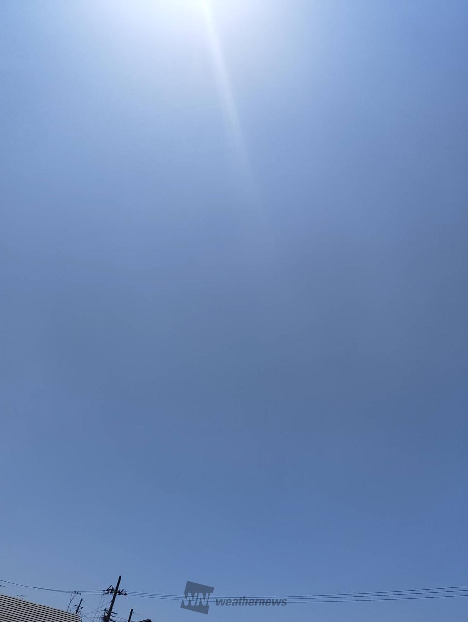💙雲一つない青空💙 注目の空の写真 ウェザーニュース