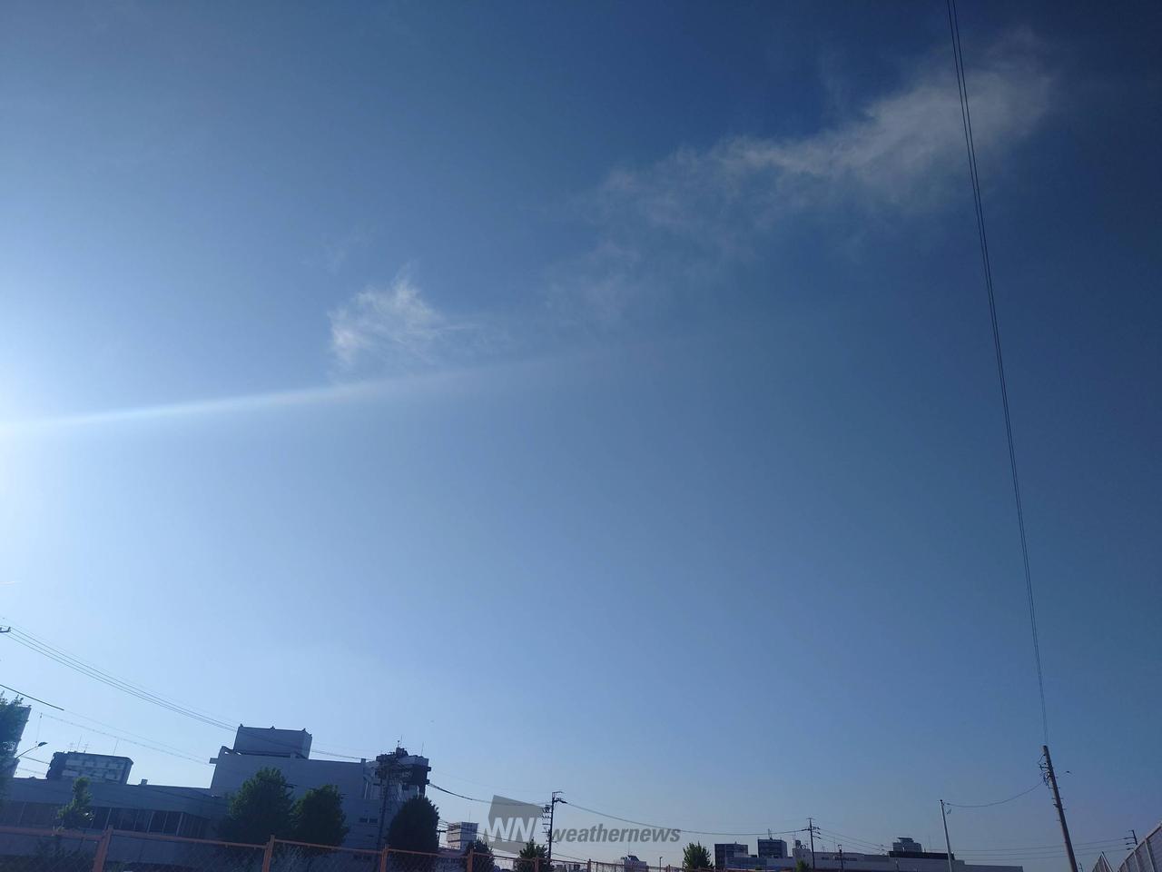 💙雲一つない青空💙 注目の空の写真 ウェザーニュース