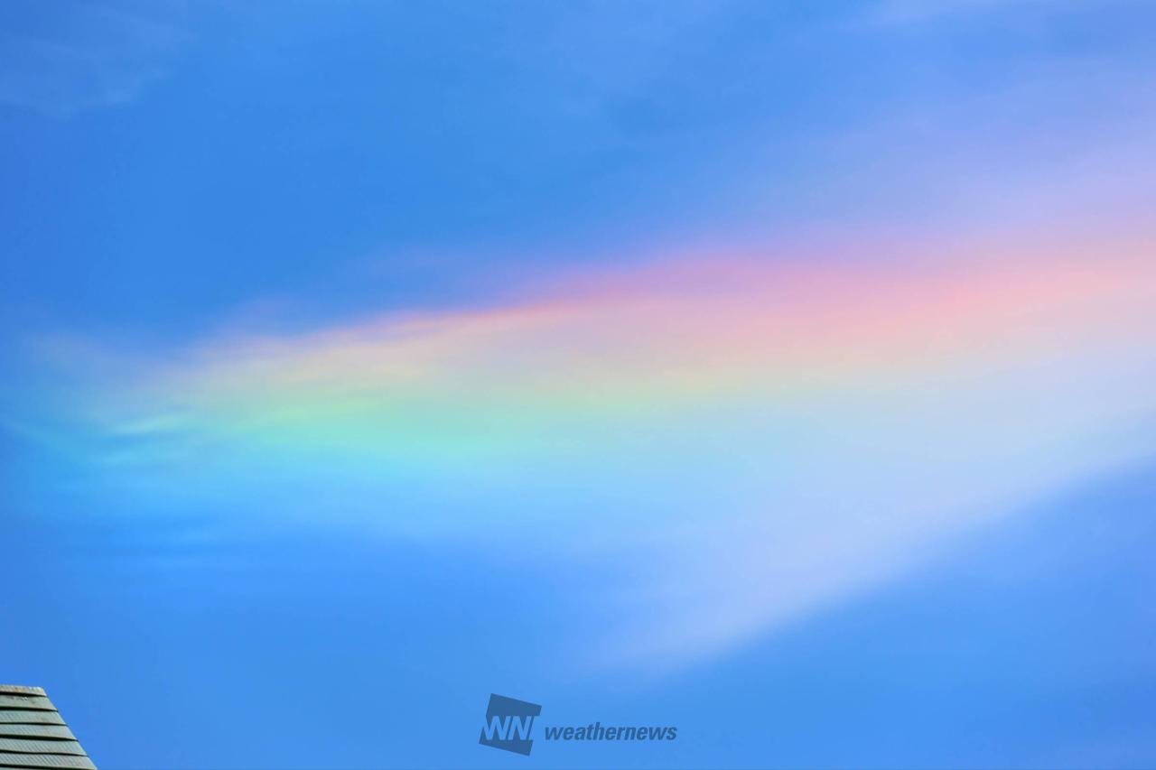 真っ直ぐな虹！？ 注目の空の写真 ウェザーニュース