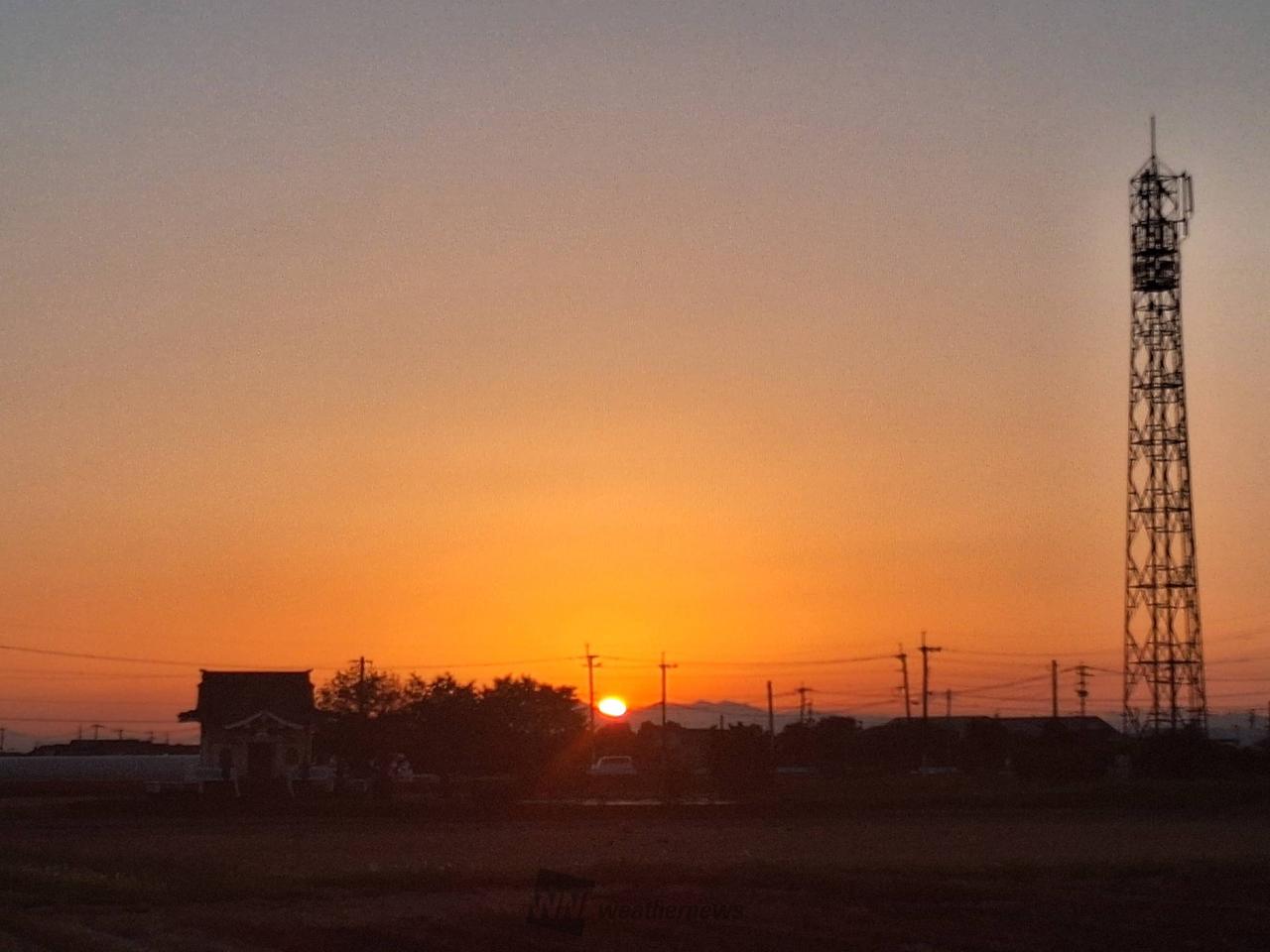 夕焼けタイム 注目の空の写真 ウェザーニュース