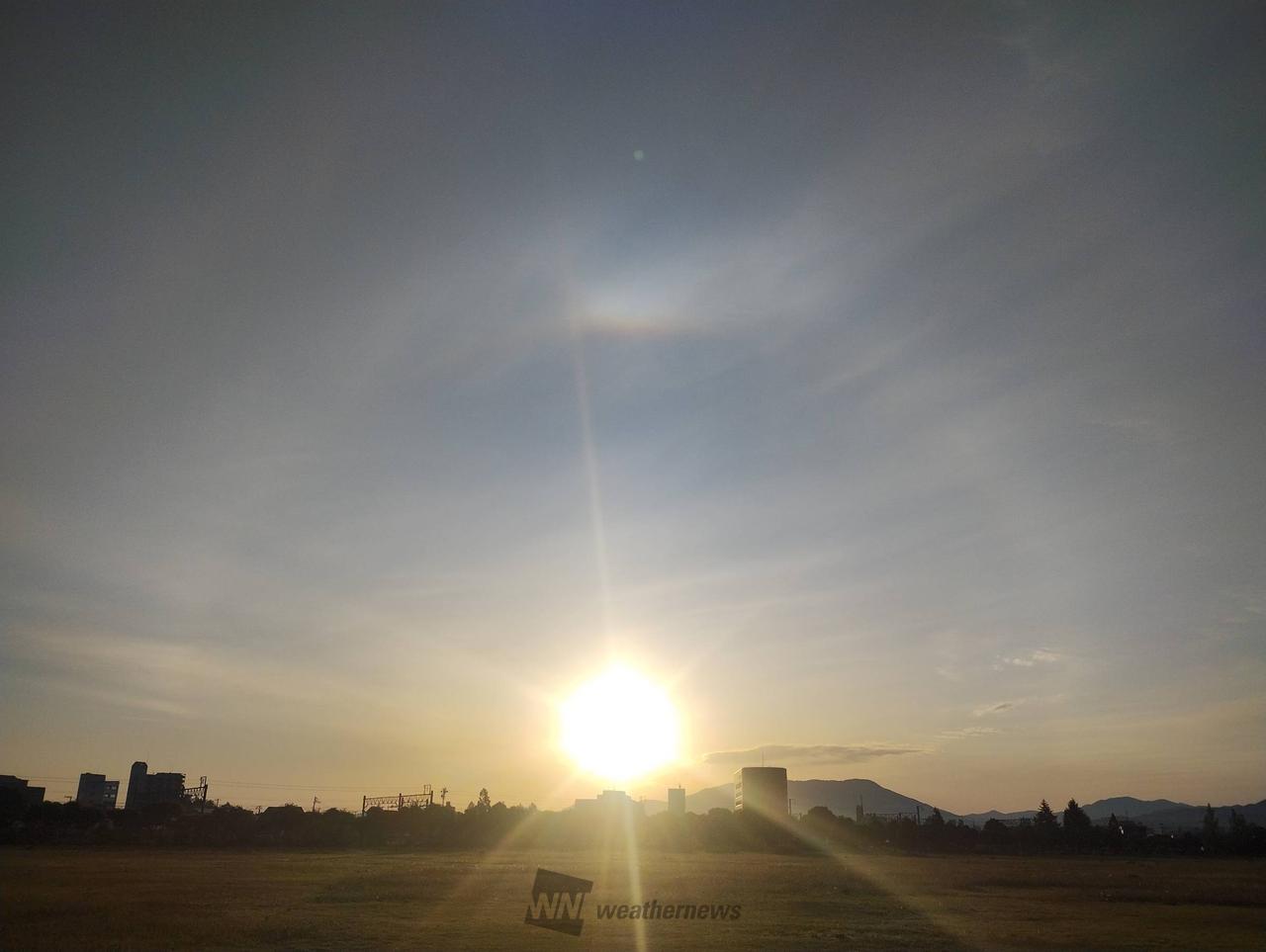 東北でハロ・幻日 注目の空の写真 ウェザーニュース