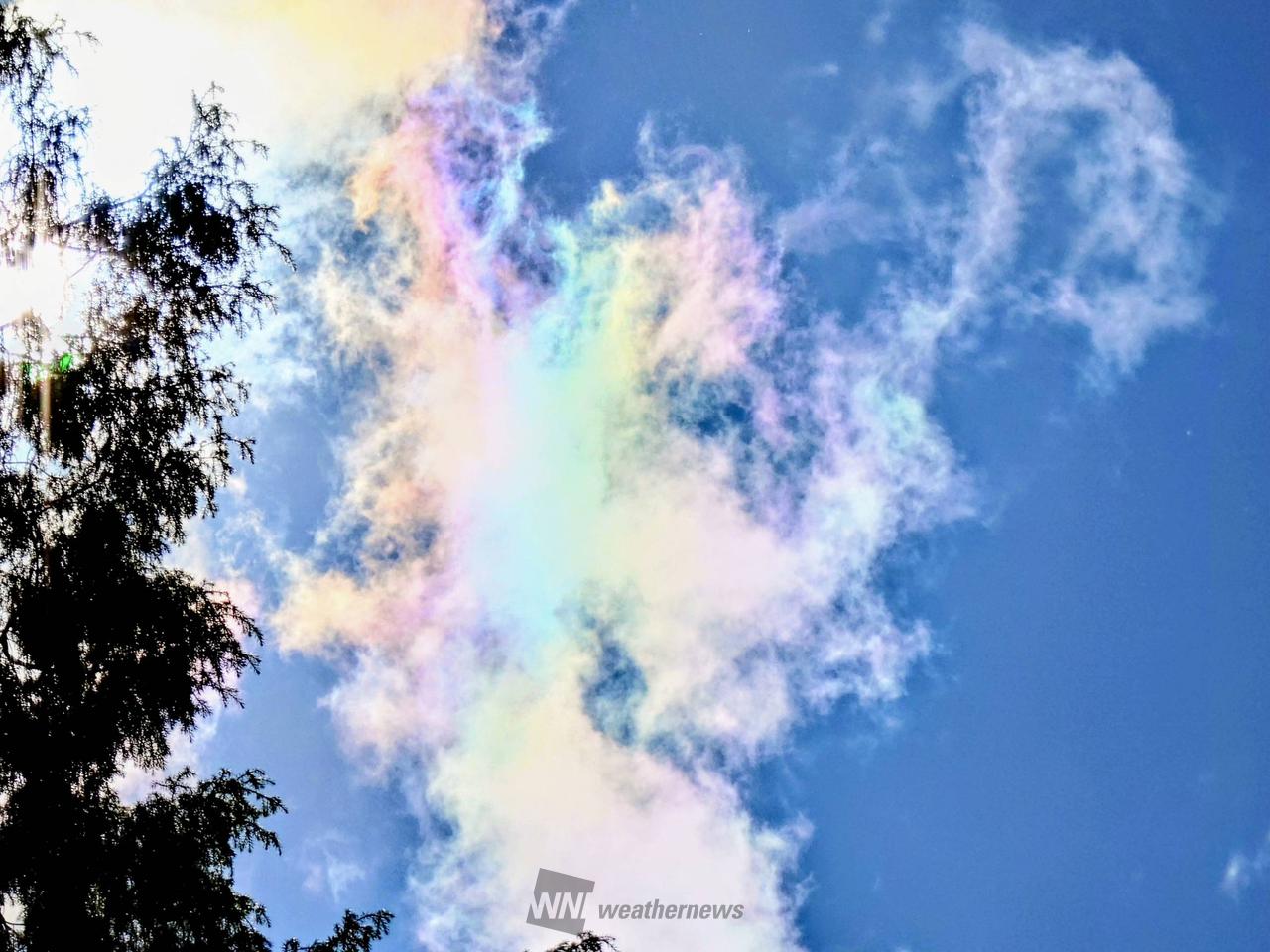 空に虹色🌈 注目の空の写真 ウェザーニュース