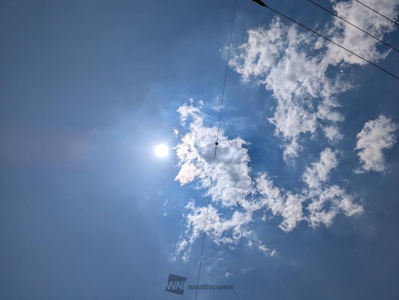 今日はすごく良い天気 太陽も眩しい 雲は | 福岡県三潴郡大木町