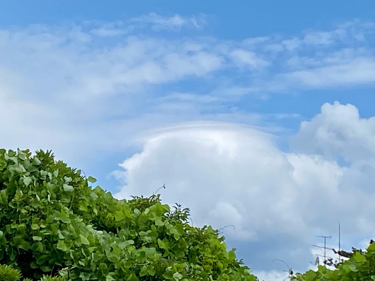千切れ雲 南からの風が強く薄い雲を持ち上げるように | 千葉県富津市 | 千葉県