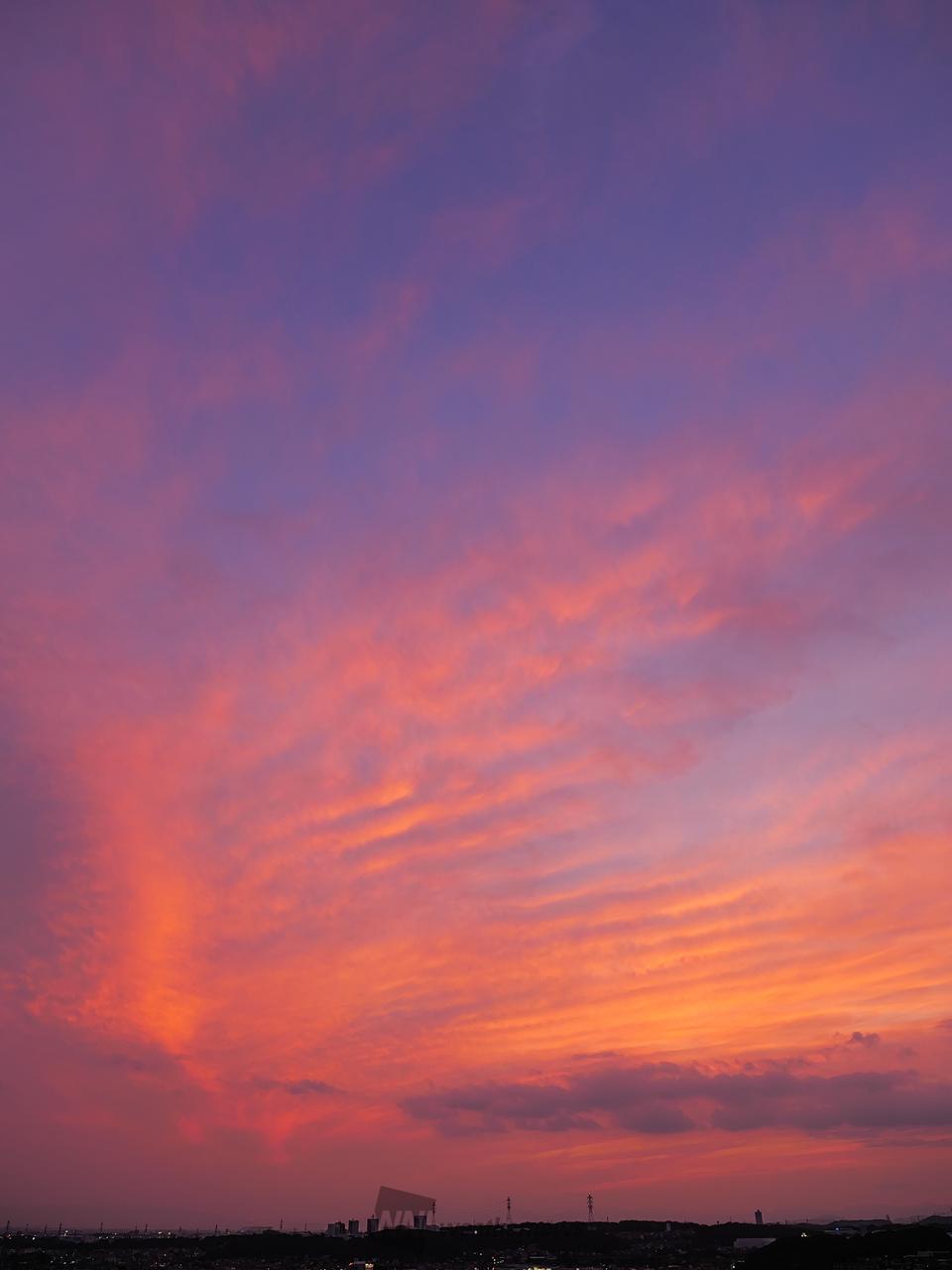 金曜の夕焼け 注目の空の写真 ウェザーニュース