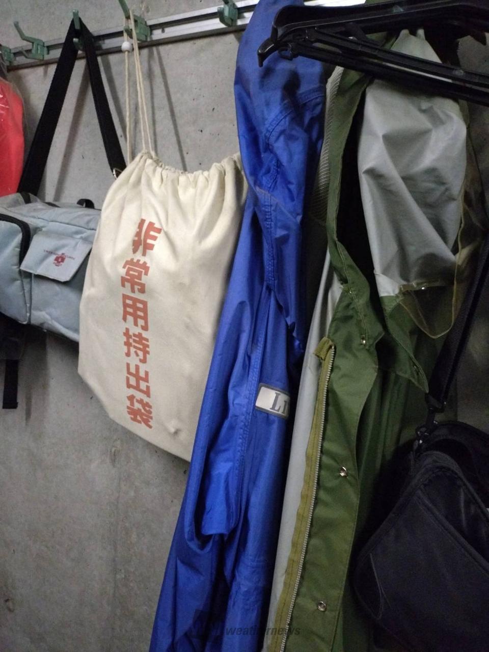合羽と持出袋