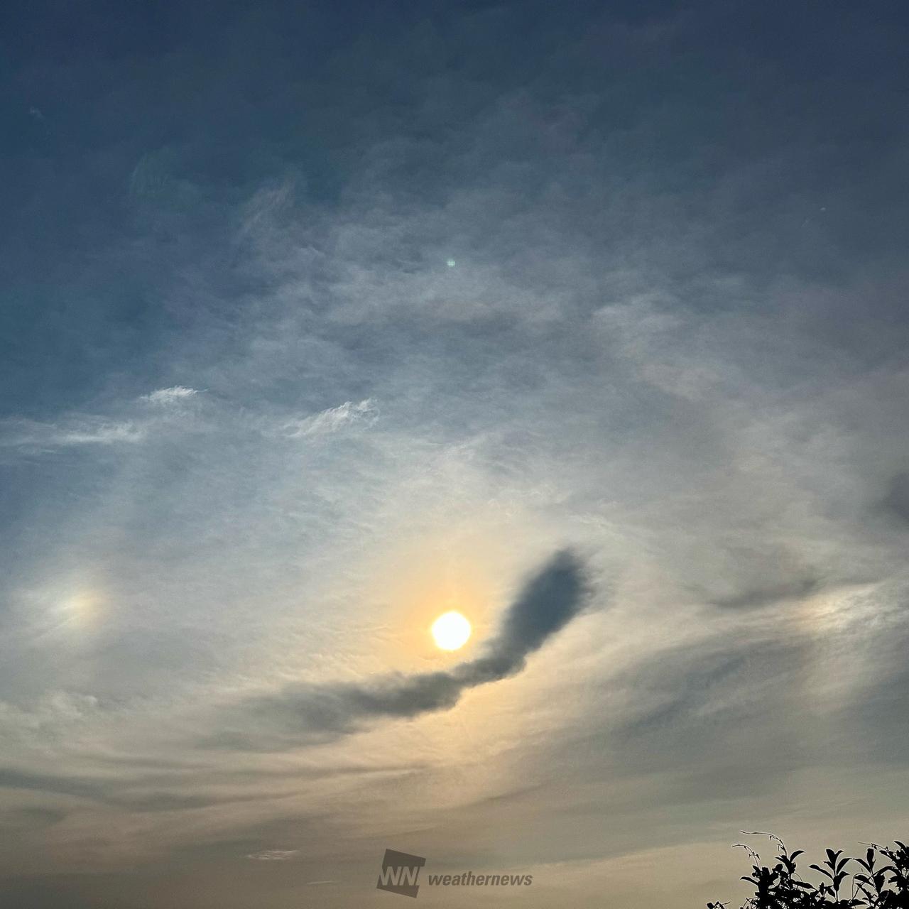 天球　天然素材 ハロ・幻日・アーク 注目の空の写真 ウェザーニュース