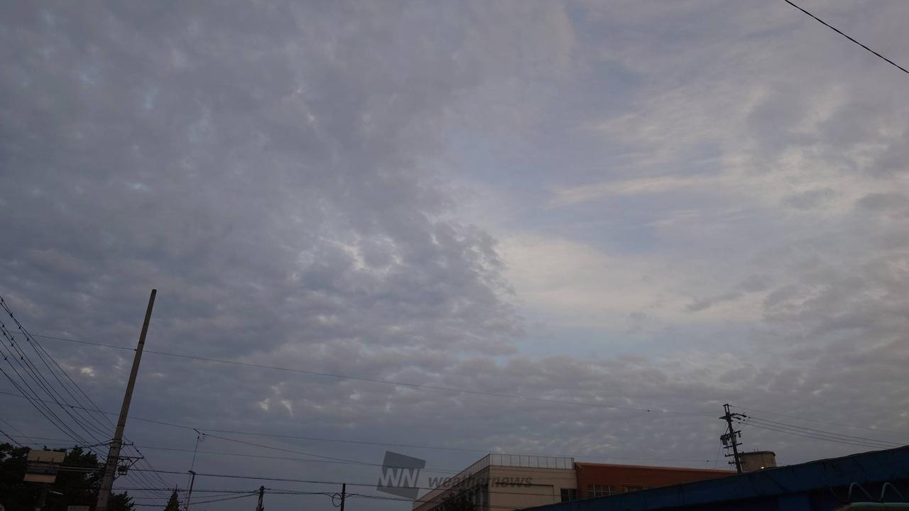 西の空。部分的に...