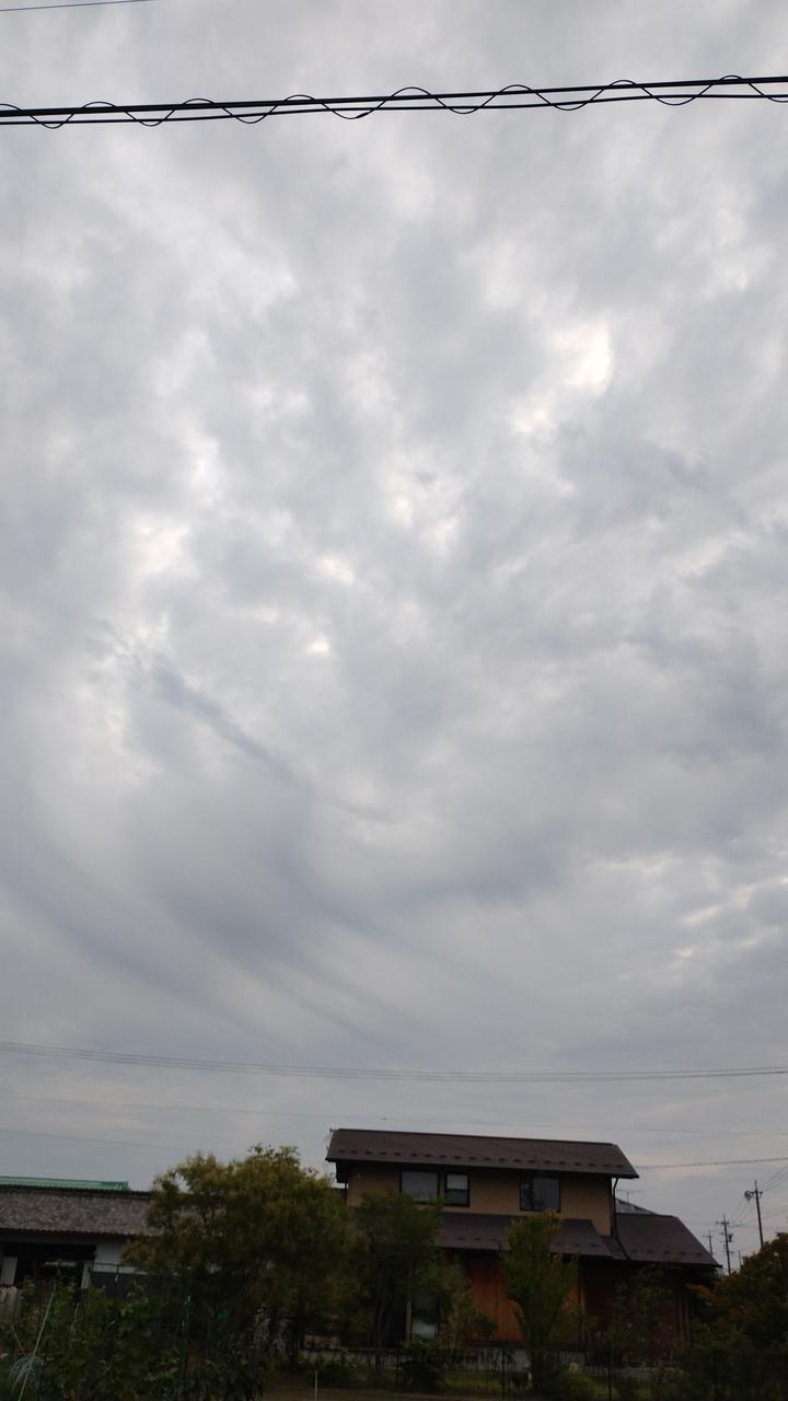 雲が広がっています...