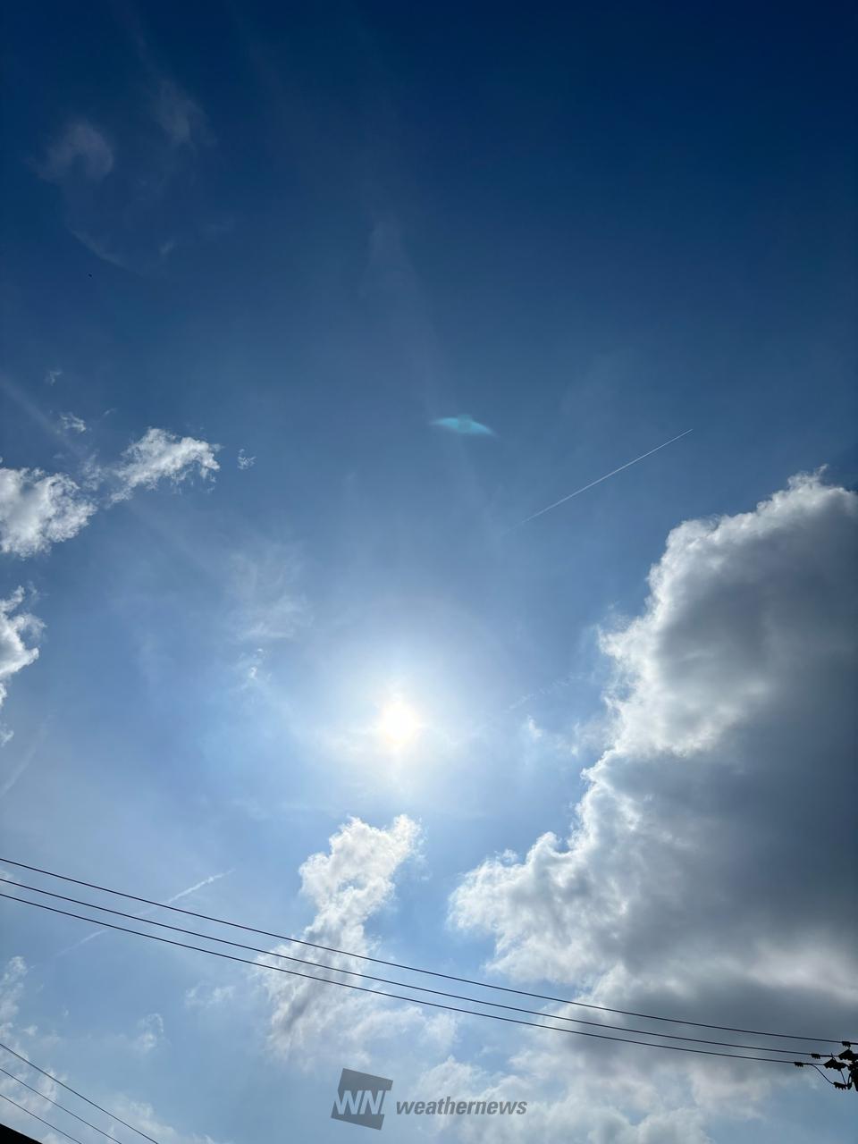 休憩。 厚みのある雲は見えますが、 日 | 鹿児島県鹿児島市 | はぷぅ
