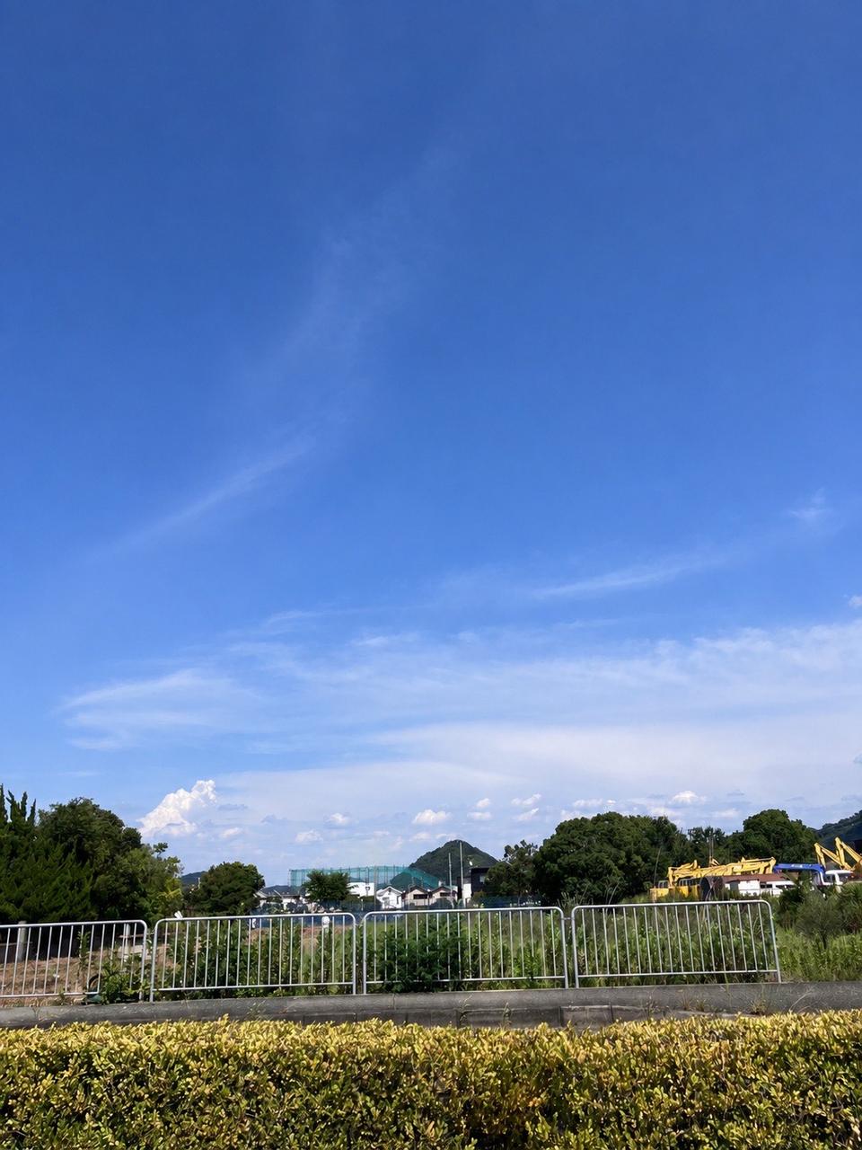 綺麗な青空ですが暑い。。風は数日前よりは | 和歌山県和歌山市