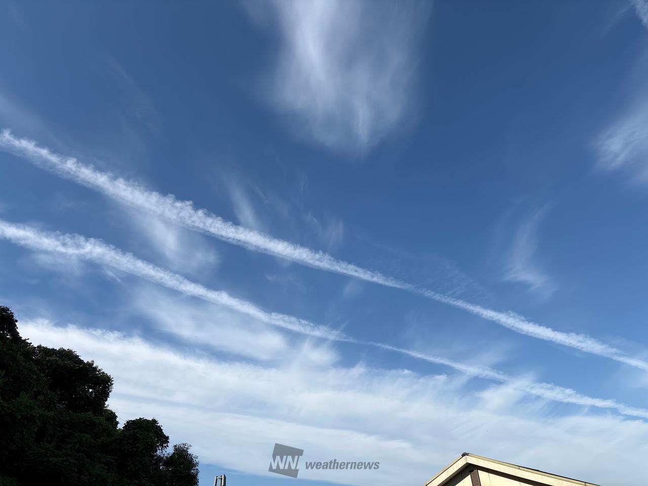 空にビューン✈️ 注目の空の写真 ウェザーニュース