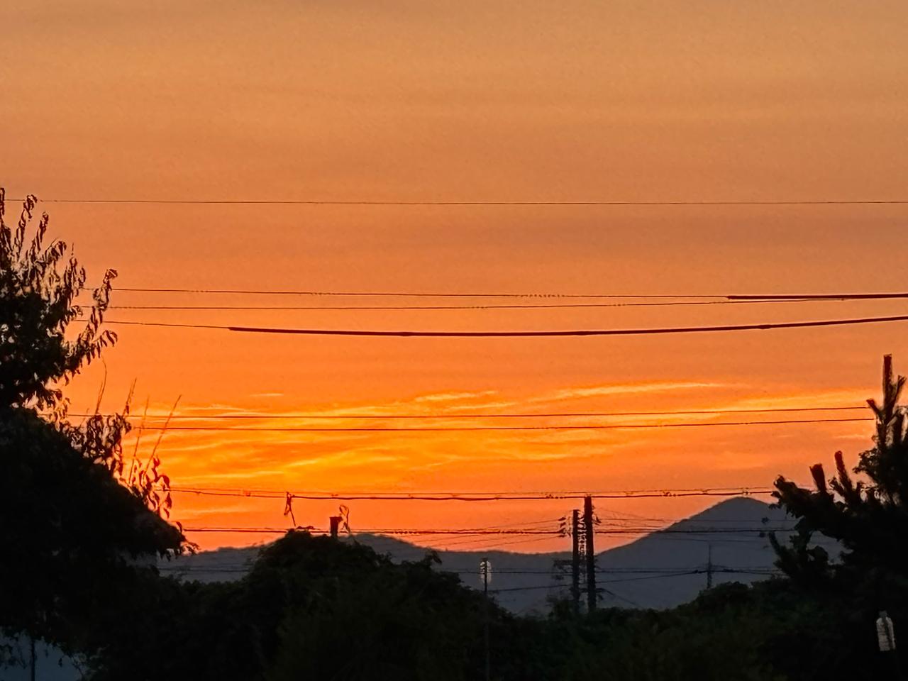こんばんは🌆 19時10分の夕焼け空で | 山口県熊毛郡平生町