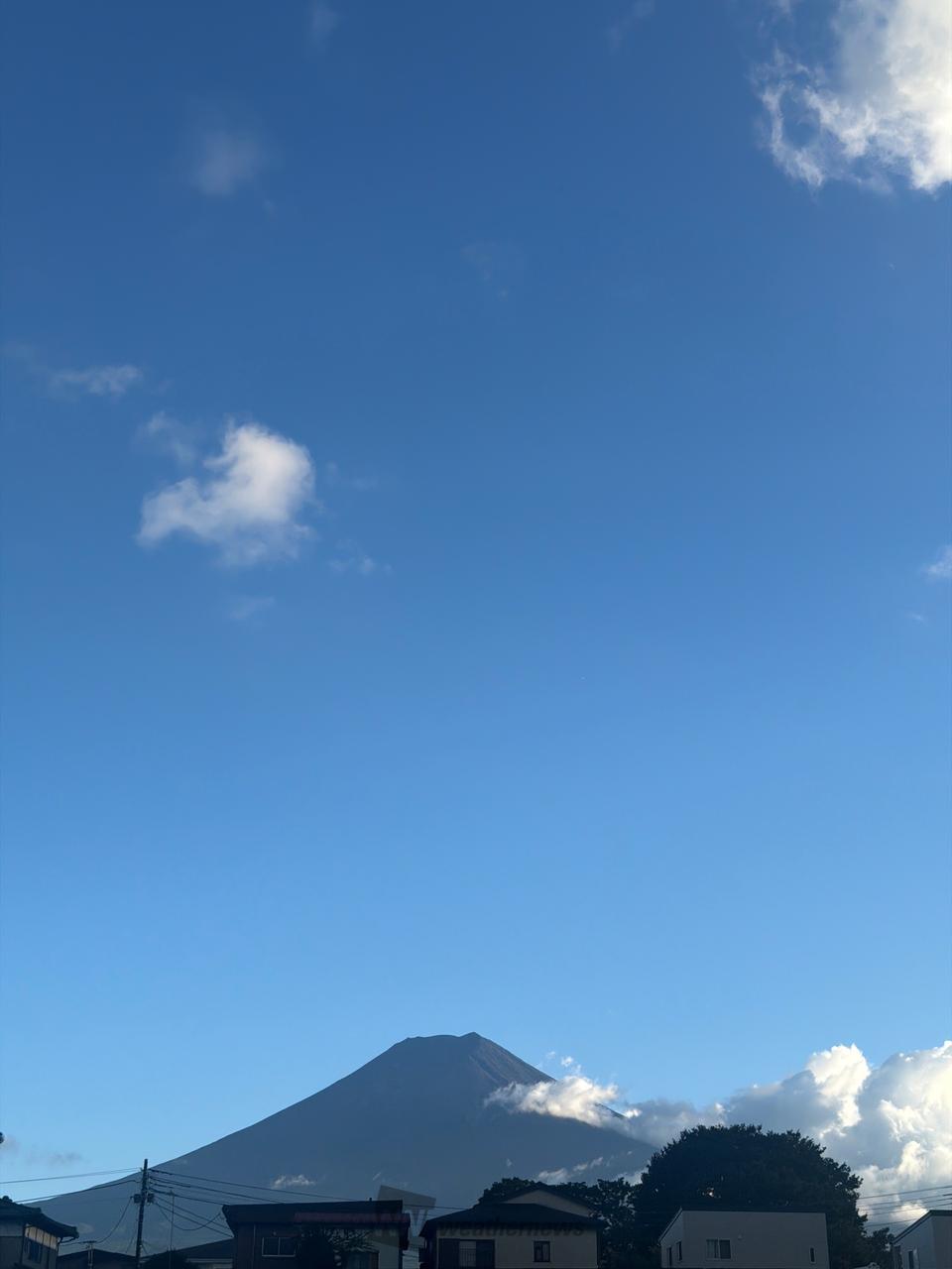 夕方の富士山です。...