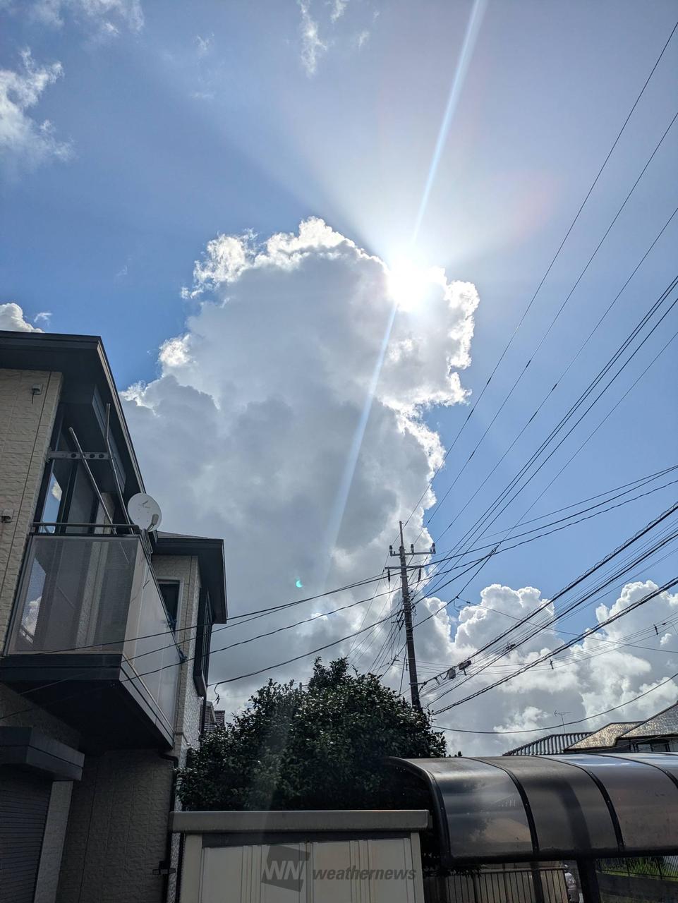 夏らしい入道雲 注目の空の写真 ウェザーニュース