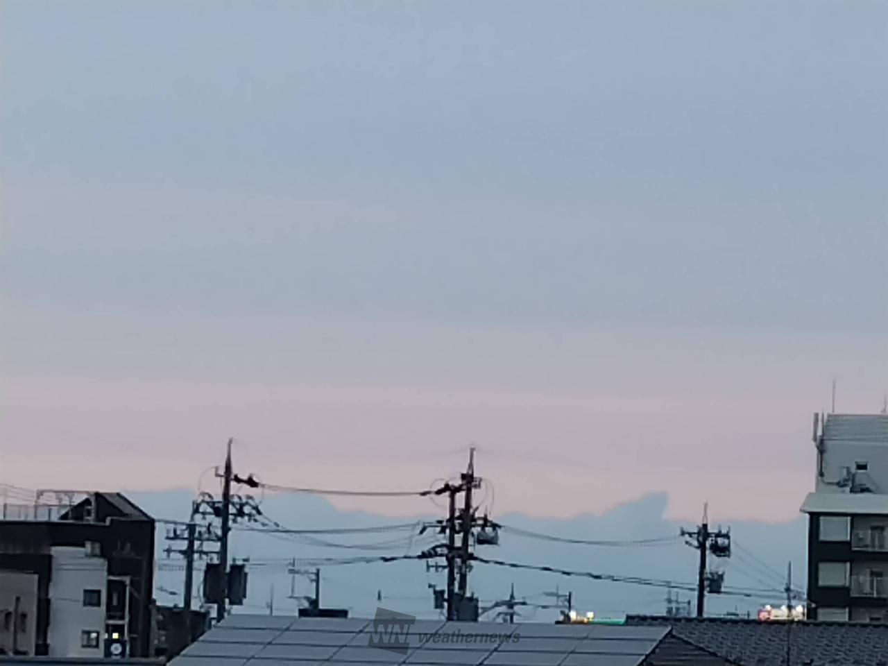 夕焼けは見えません...