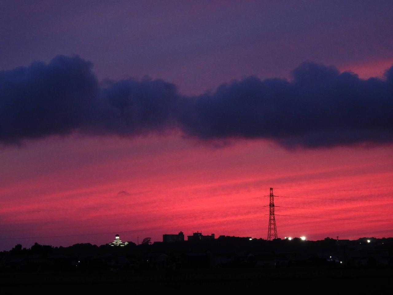 夕焼け 西の空 1...