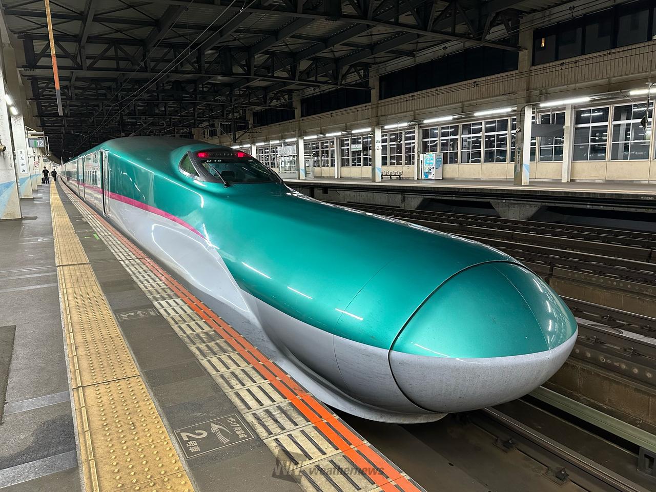 北上駅から。北上...