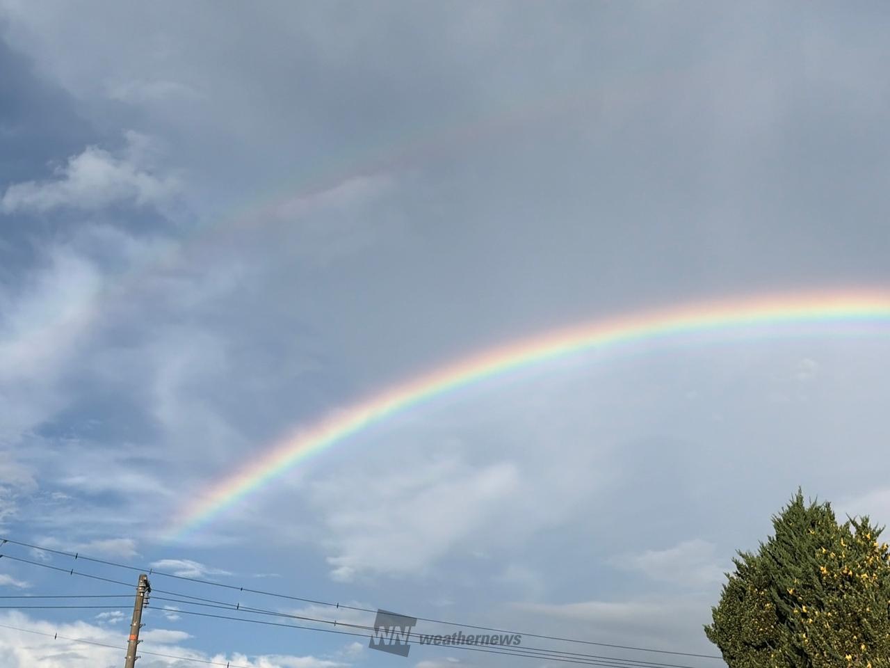 虹が出現🌈 注目の空の写真 ウェザーニュース